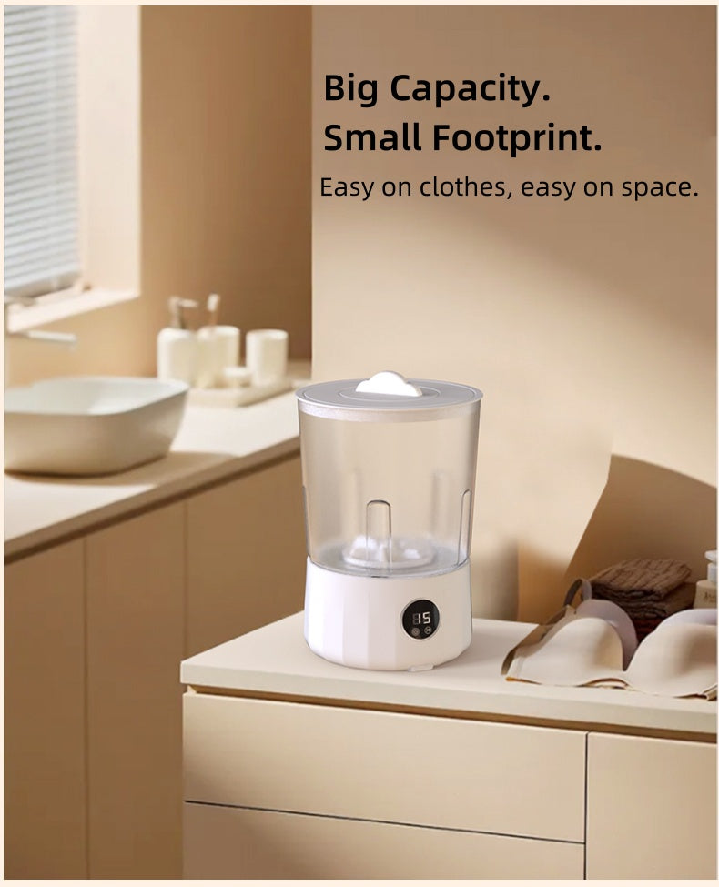 Wireless portable laundry cup