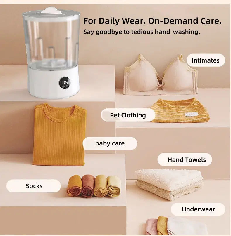 Mini portable Washer(1.5L)-Private Laundry Made Easy
