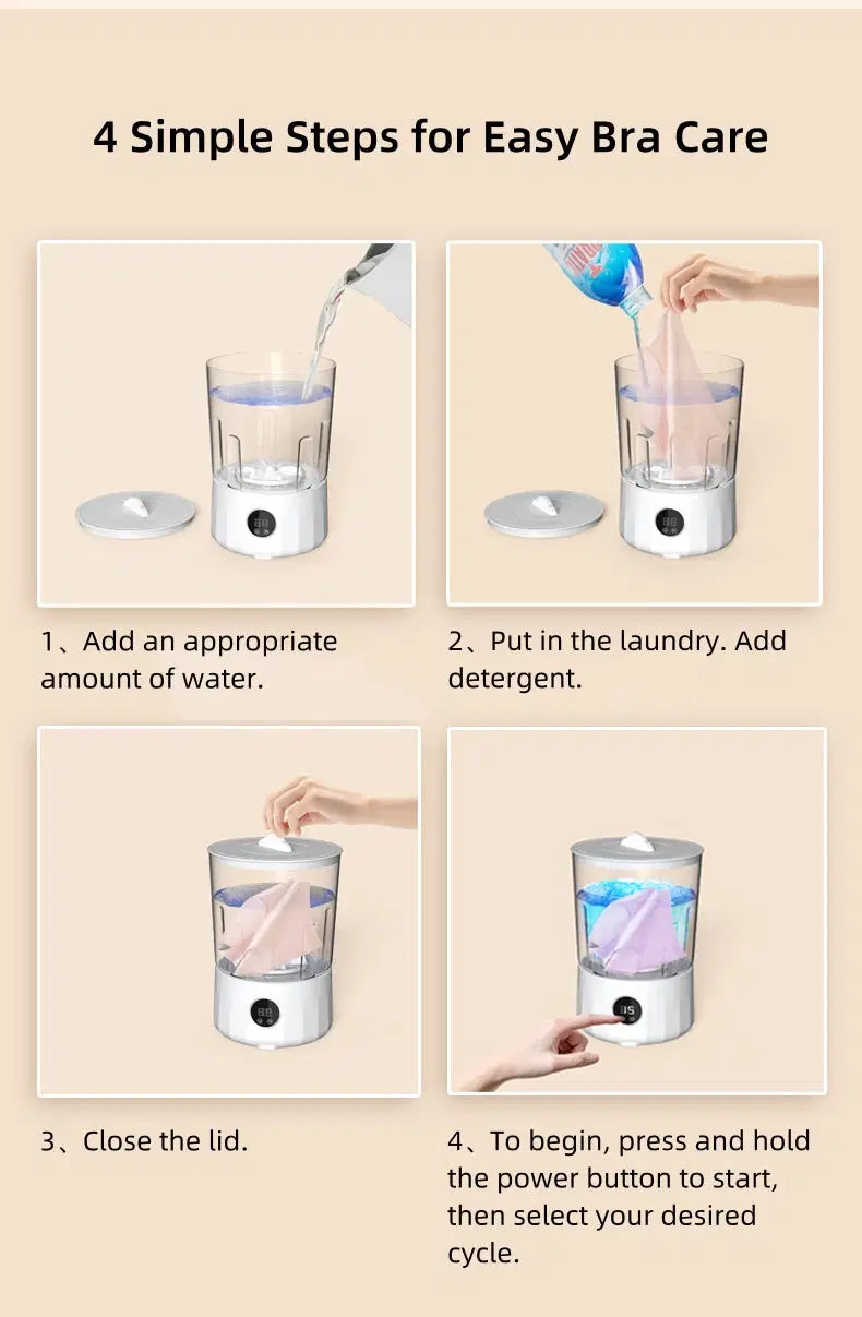 Mini portable Washer(1.5L)-Private Laundry Made Easy