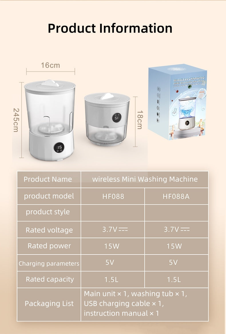 Wireless portable laundry cup