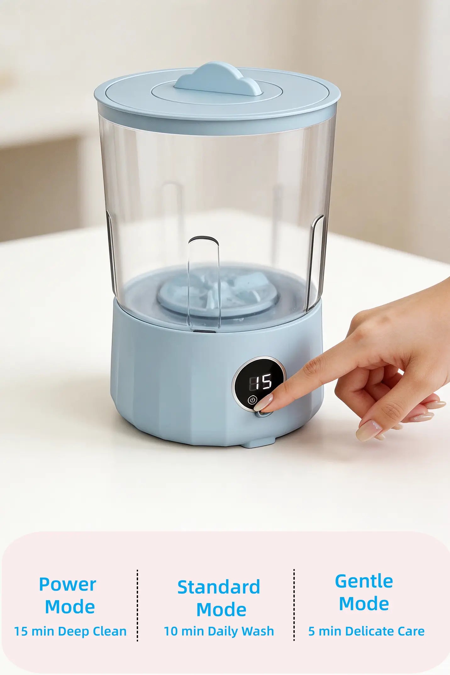 Mini Portable Washing Machine for Underwear & Delicates – Compact & Easy to Use